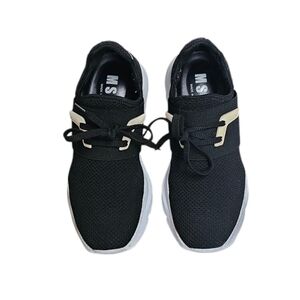 MSGM Collage Hiking Trainers Sneakers Blackwith White Soles Made In Italy IT 37